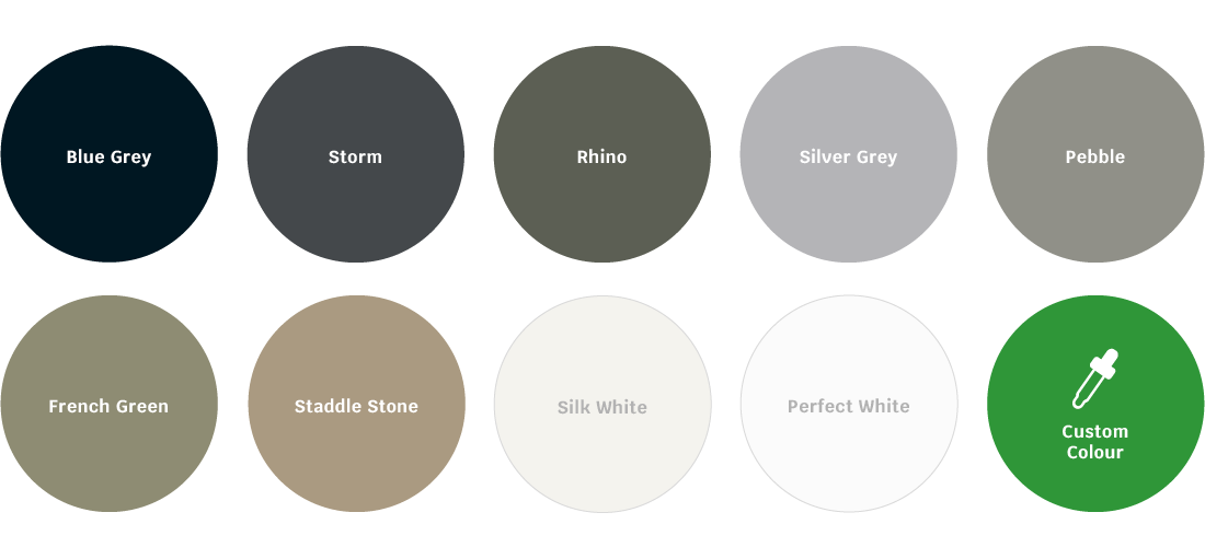 Evergreen shutters colours